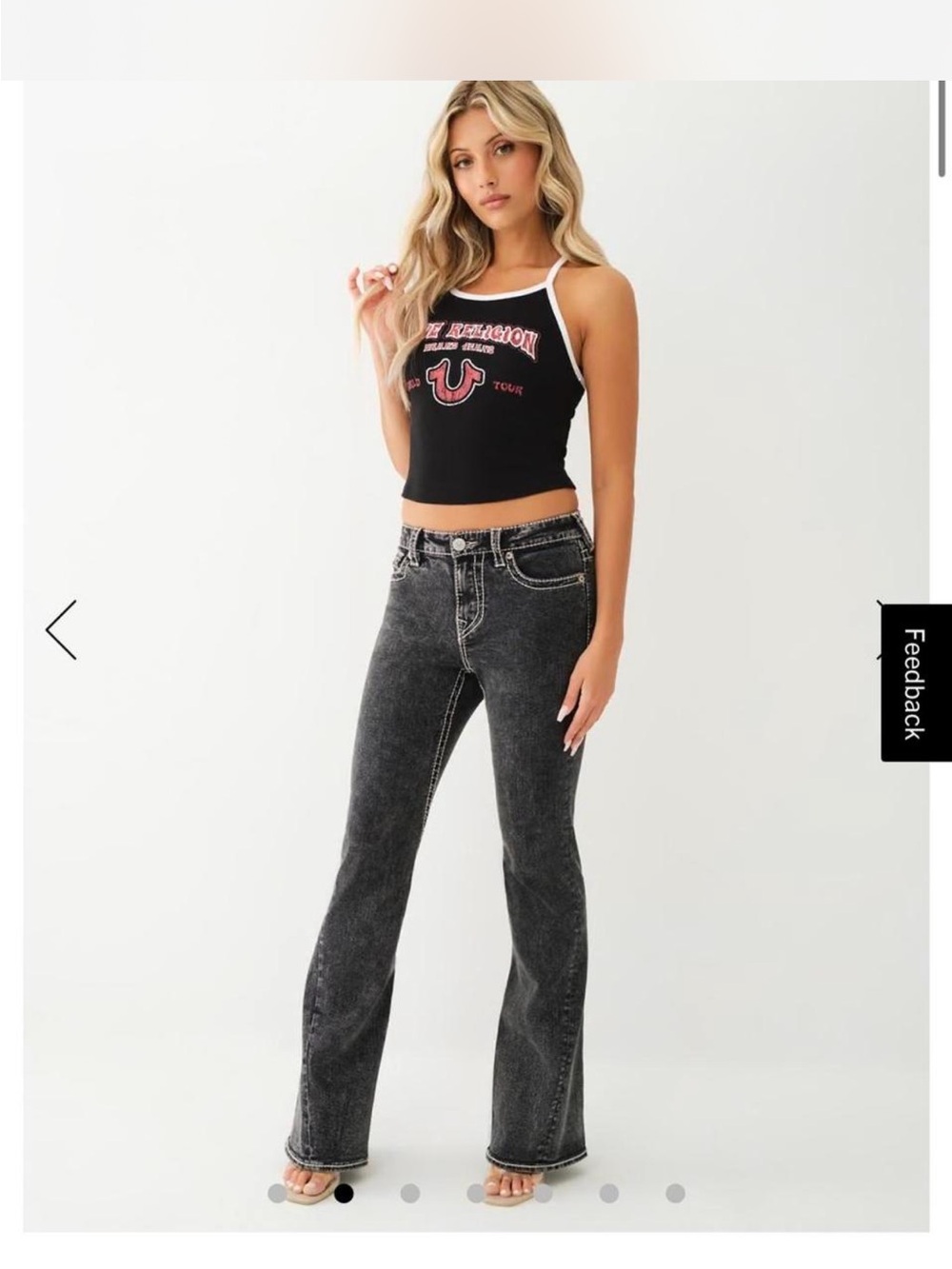 Black Acid-Wash Women's Bootcut Jeans